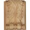 Ekena Millwork 5"W x 3"D x 6 1/2"H Large Acanthus Block w/ Backplate Wood Corbel, Rubberwood CORW05X03X07ABRW - alternate 2